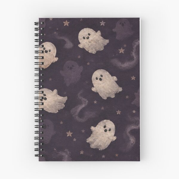 Item preview, Cute Ghost Halloween Night Pattern designed and sold by mycute-stickers.