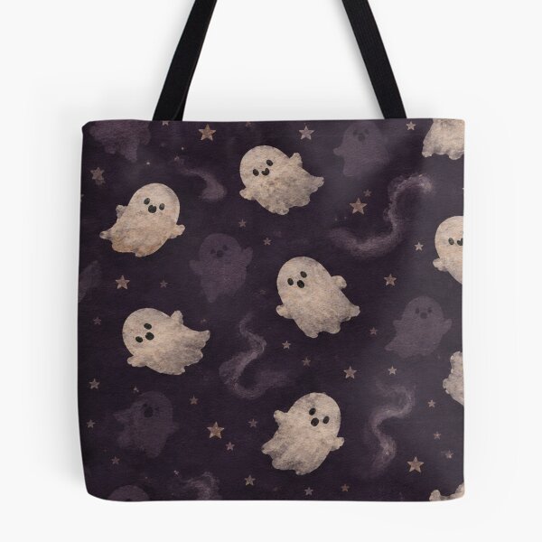 Item preview, Cute Ghost Halloween Night Pattern designed and sold by mycute-stickers.