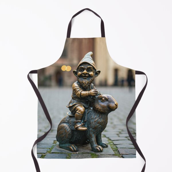 Item preview, Gnome Riding Rabbit Art Print – Rabbit Lover Gift, Poland Travel Decor designed and sold by Purrfecta.