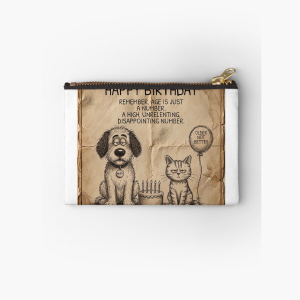 Item preview, Happy Birthday, Age is Just a Number designed and sold by Murfi & Jinx By Theo Roman.