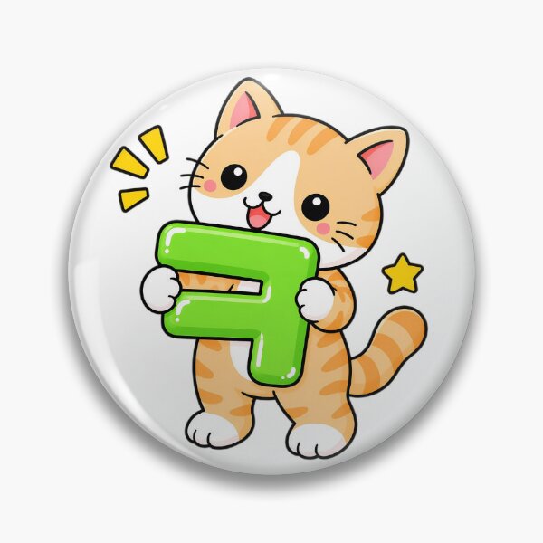 Item preview, Cute Orange Tabby Cat with Korean Hangul Letter ㅋ Kawaii Kitty designed and sold by NoopnyangStudio.