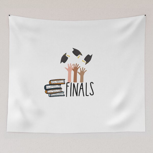 Item preview, Finals Exam Graduation Throwing Caps Student Sticker designed and sold by Esraa-Arts.