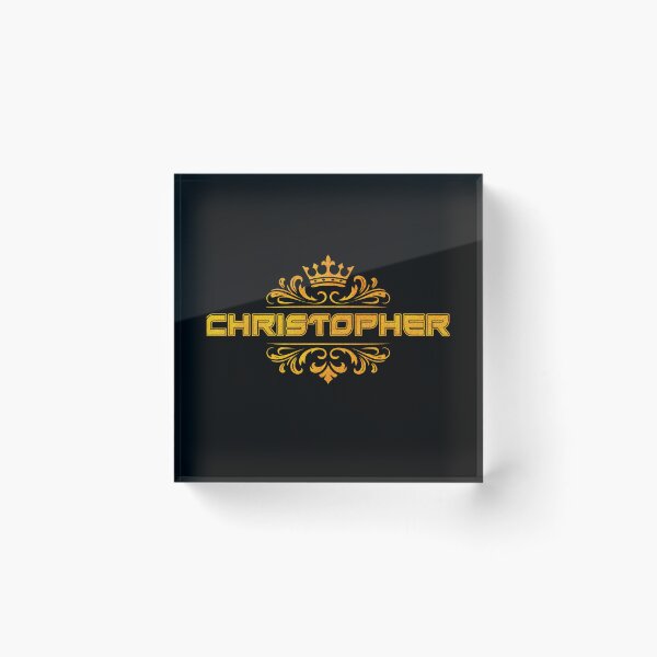 Item preview, Christopher Personalized Funny & Unique Custom Name Design with Crown designed and sold by Watsonarts.