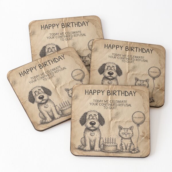 Item preview, Happy Birthday   Endurance designed and sold by Murfi & Jinx By Theo Roman.