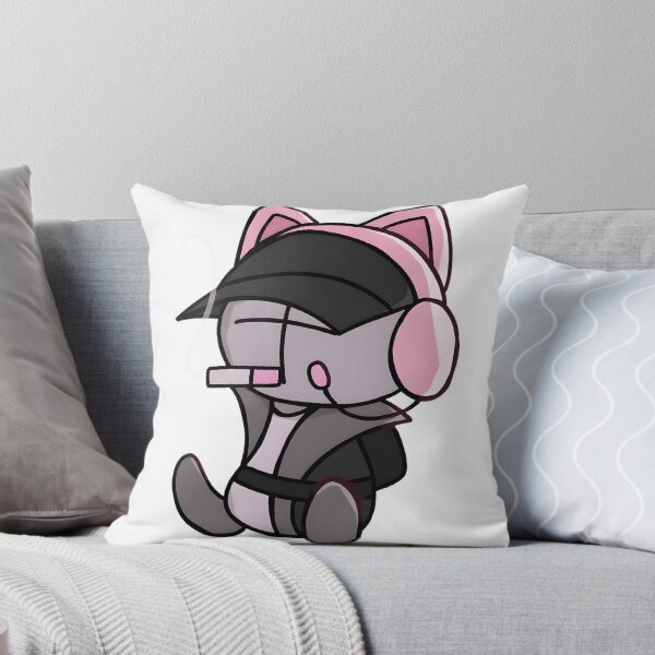 Item preview, Madness Combat Inspired Deimos Character Wearing Cat Headphones Artwork designed and sold by The Zenless System.