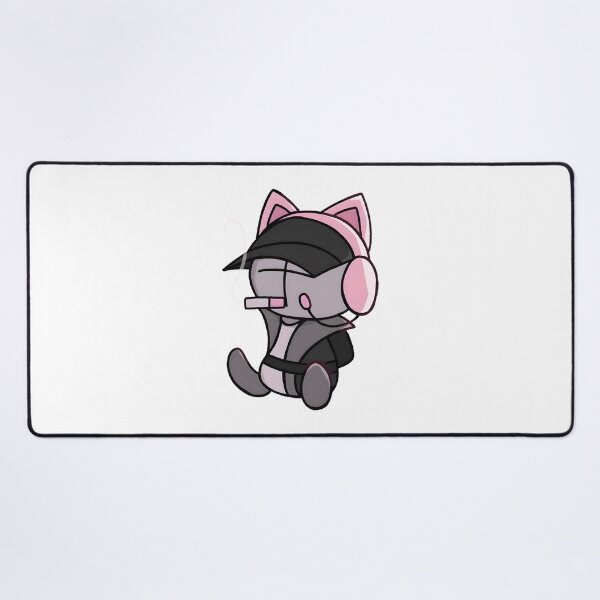 Item preview, Madness Combat Inspired Deimos Character Wearing Cat Headphones Artwork designed and sold by The Zenless System.
