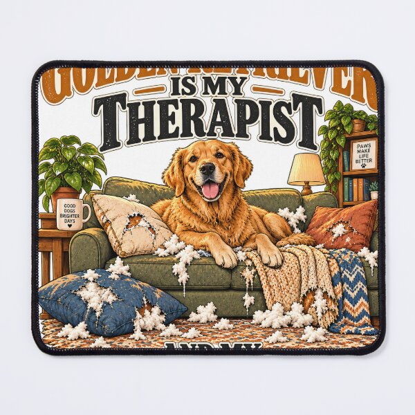 Item preview, My Golden Retriever Is My Therapist And Couch Destroyer designed and sold by Nordo Studio.