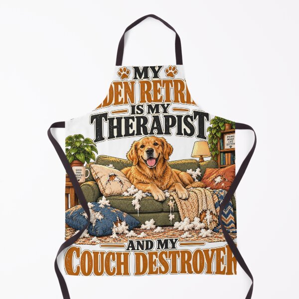 Item preview, My Golden Retriever Is My Therapist And Couch Destroyer designed and sold by Nordo Studio.