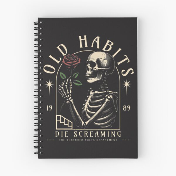 Item preview, Old Habits Die Screaming Dark Vintage Style Graphic Design designed and sold by Aviiarii.