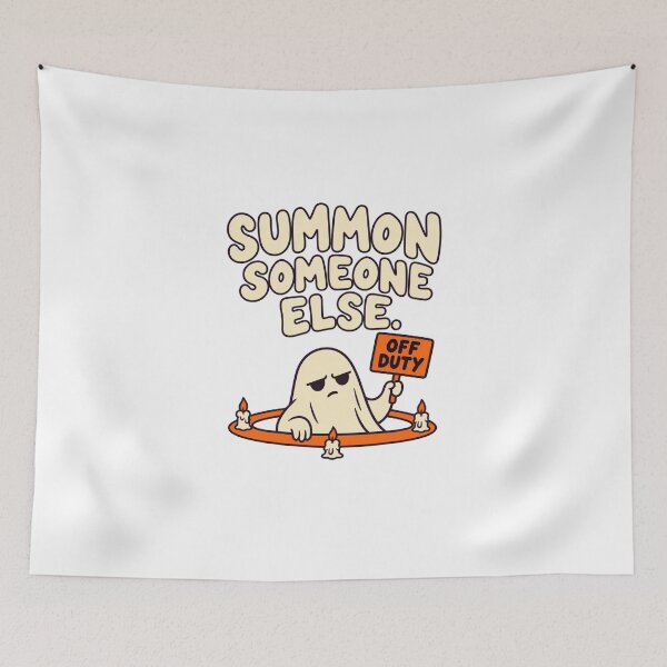 Item preview, Summon Someone Else – Off Duty Halloween Ghost designed and sold by Peters73Shop.