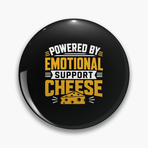 Item preview, Cheese Pun - Powered by Emotional Support Cheese designed and sold by Artful Paws.