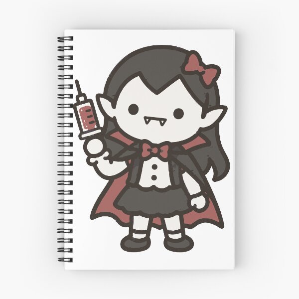 Item preview, Vampire Girl Blood Draw Nurse Halloween Illustration designed and sold by medicalkinoko.