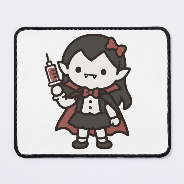 Item preview, Vampire Girl Blood Draw Nurse Halloween Illustration designed and sold by medicalkinoko.