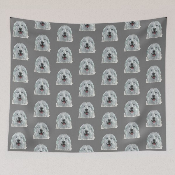 Item preview, Pyrenean Mountain Dog Art designed and sold by artsofamber.
