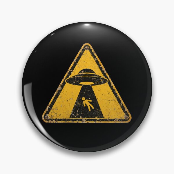 Item preview, Vintage UFO Alien Warning Sign designed and sold by bobcatmarty.