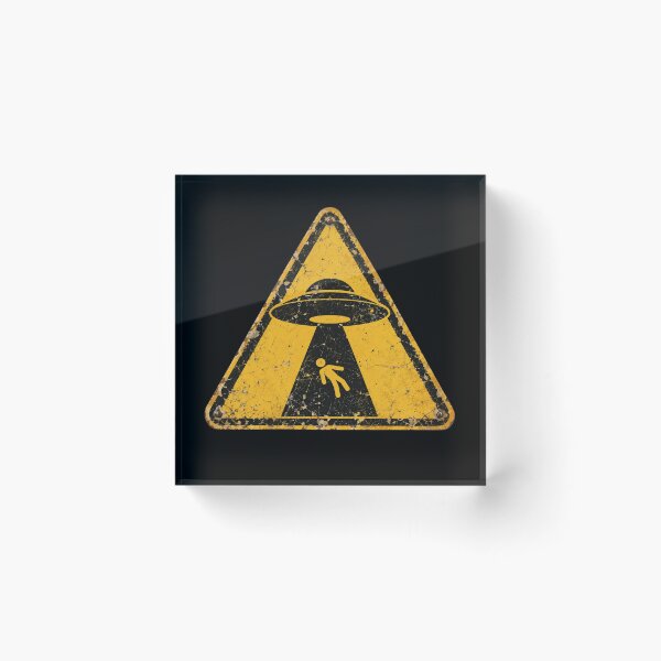 Item preview, Vintage UFO Alien Warning Sign designed and sold by bobcatmarty.