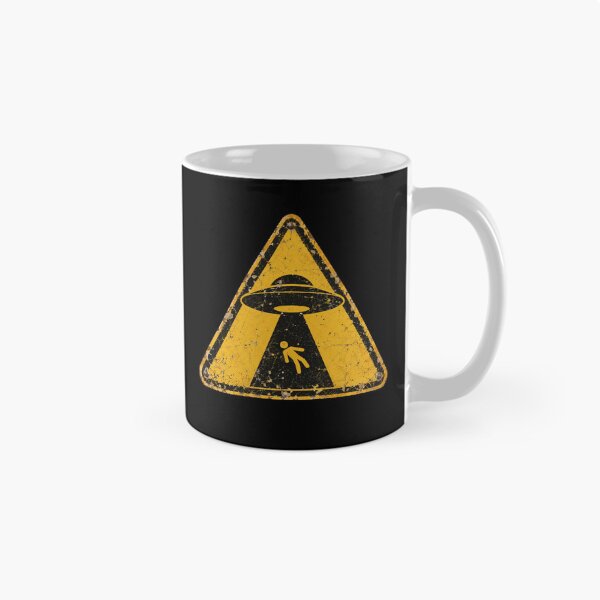 Item preview, Vintage UFO Alien Warning Sign designed and sold by bobcatmarty.