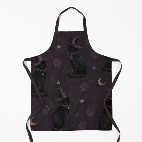 Item preview, Witch Cat Moon Halloween Pattern designed and sold by mycute-stickers.
