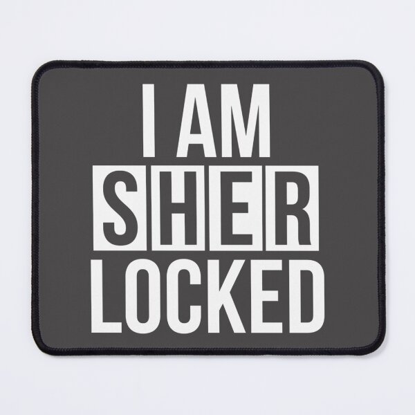Item preview, Sherlocked White Text Minimalist Design for Mystery and Detective Fans designed and sold by kendicel.