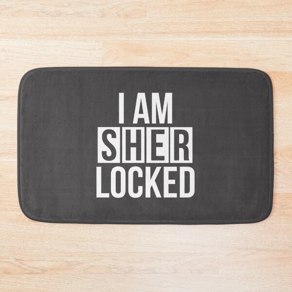 Item preview, Sherlocked White Text Minimalist Design for Mystery and Detective Fans designed and sold by kendicel.