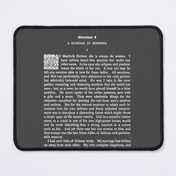 Item preview, Adventures of Sherlock Holmes First Page Vintage Literary Design designed and sold by kendicel.