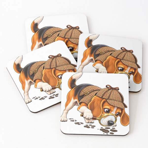 Item preview, Detective Beagle With Magnifying Glass designed and sold by Nordo Studio.