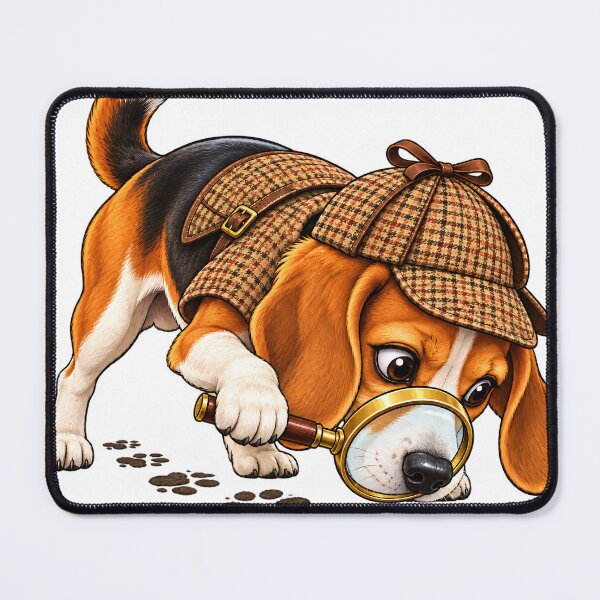 Item preview, Detective Beagle With Magnifying Glass designed and sold by Nordo Studio.