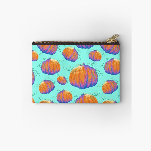 Item preview, Painted Pumpkin with Twisting Vines on a Seafoam Background Pattern designed and sold by ShayMaven.