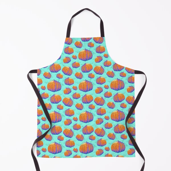 Item preview, Painted Pumpkin with Twisting Vines on a Seafoam Background Pattern designed and sold by ShayMaven.