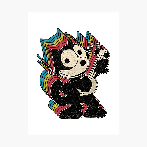 Item preview, Vintage Style Felix the Cat Inspired Retro Cartoon Design by ValentinaHramov designed and sold by AximancerOnline.