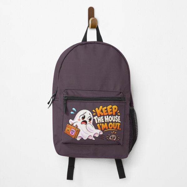 Item preview, Keep the House I’m Out – Funny Ghost and Spider Halloween designed and sold by HO•Designs.