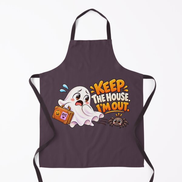 Item preview, Keep the House I’m Out – Funny Ghost and Spider Halloween designed and sold by HO•Designs.