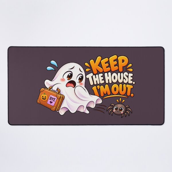 Item preview, Keep the House I’m Out – Funny Ghost and Spider Halloween designed and sold by HO•Designs.