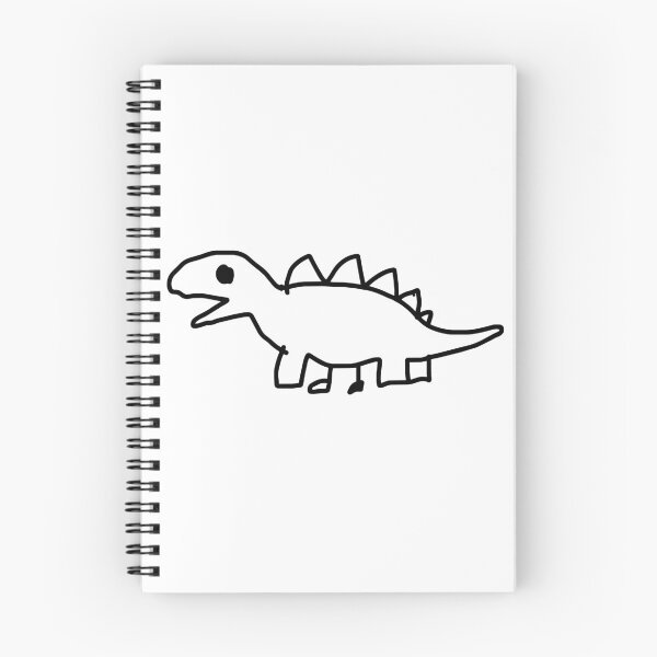 Item preview, Simple Line Art Stegosaurus Dinosaur Illustration designed and sold by medicalkinoko.