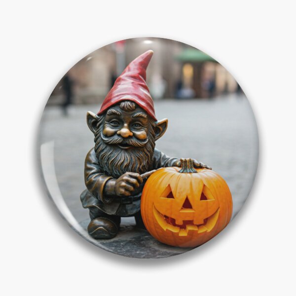 Item preview, Gnome With Jack-o'-Lantern Art Print – Pumpkin Lover Gift, Poland Travel Decor designed and sold by Purrfecta.
