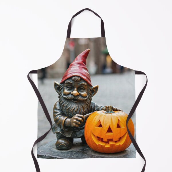 Item preview, Gnome With Jack-o'-Lantern Art Print – Pumpkin Lover Gift, Poland Travel Decor designed and sold by Purrfecta.