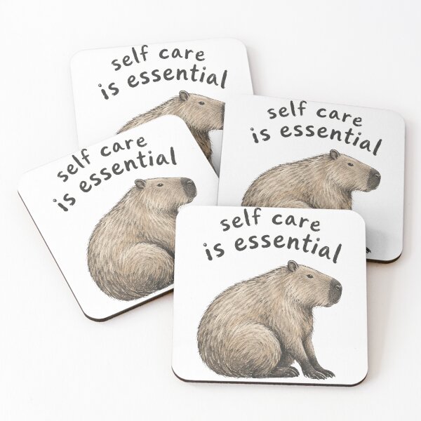 Item preview, Self Care Is Essential Capybara designed and sold by bobcatmarty.