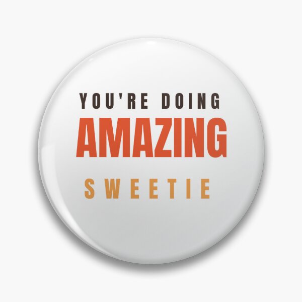 Item preview, Bold Rainbow Stripe Rounded Square Vinyl Sticker - Vintage Style "You're Doing Amazing Sweetie" Sticker designed and sold by mryan78.