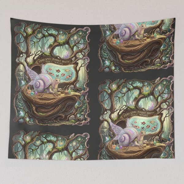Item preview, Rainbow Snail Magical Forest Potion Shop designed and sold by aliyeus.