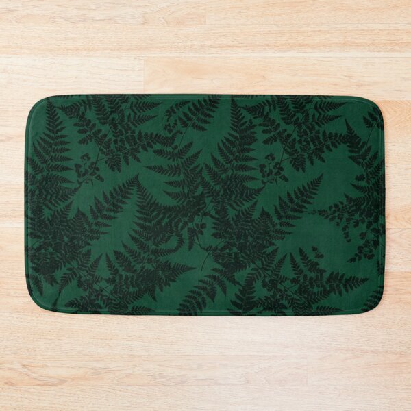 Item preview, Dark Green Fern Leaves Botanical Pattern designed and sold by Owcomm.
