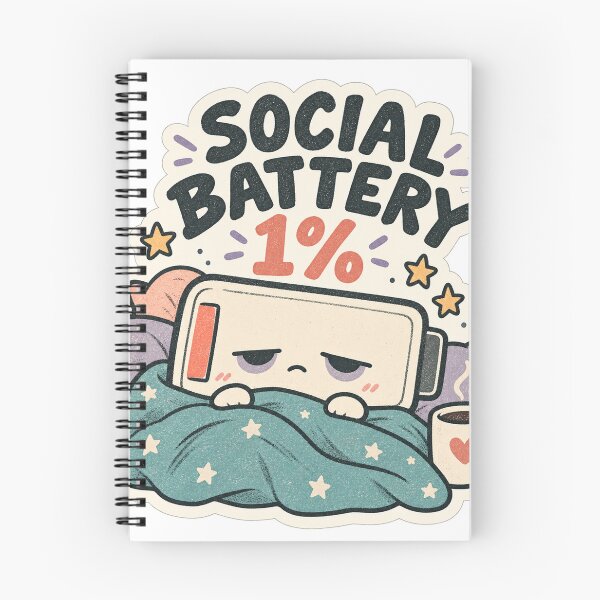 Item preview, Social Battery 1% designed and sold by sublidesign.