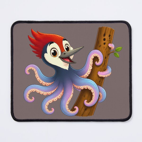 Item preview, Cute Octo-Woody Woodpecker Octopus Magical Animal designed and sold by Mementoo.