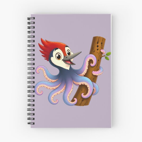 Item preview, Cute Octo-Woody Woodpecker Octopus Magical Animal designed and sold by Mementoo.