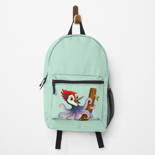Item preview, Cute Octo-Woody Woodpecker Octopus Magical Animal designed and sold by Mementoo.