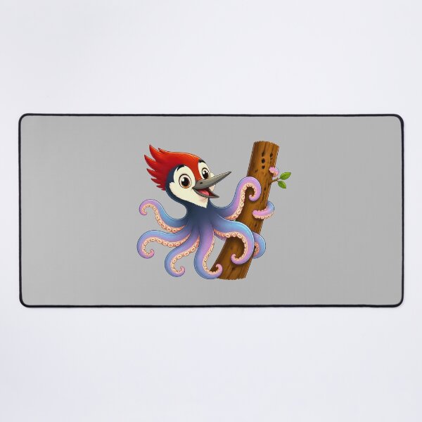 Item preview, Cute Octo-Woody Woodpecker Octopus Magical Animal designed and sold by Mementoo.