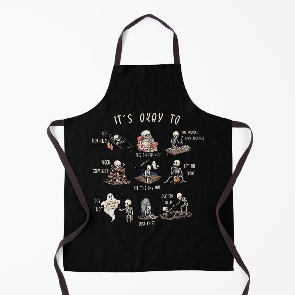 Item preview, It’s Okay to Do Nothing Feel Big Feelings Put Yourself Back Together Skeleton designed and sold by lucrfts.