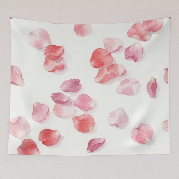 Item preview, Delicate Watercolor Pink Rose Petals Pattern designed and sold by Owcomm.