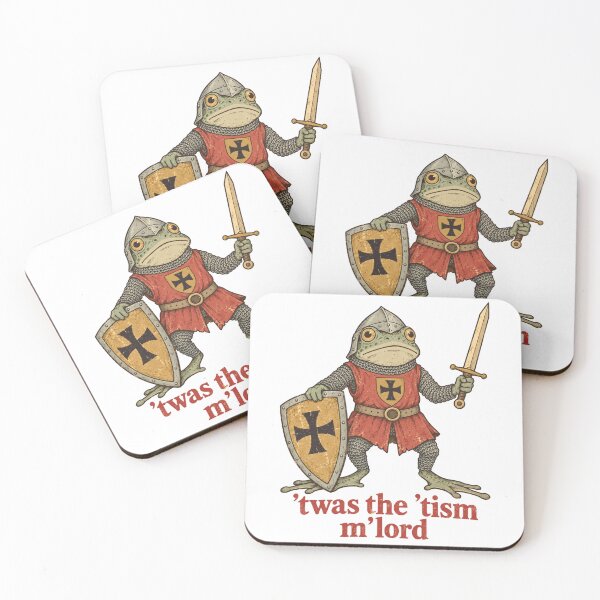 Item preview, ’Twas the ’Tism, M’Lord | Medieval Frog Knight Meme designed and sold by bobcatmarty.