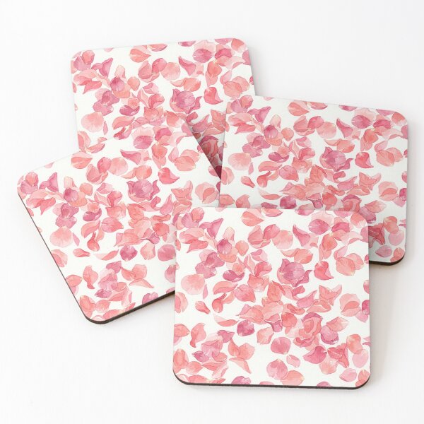 Item preview, Delicate Pink Rose Petals Watercolor Pattern designed and sold by Owcomm.