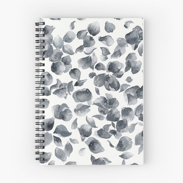 Item preview, Elegant Monochrome Watercolor Falling Petals Pattern designed and sold by Owcomm.